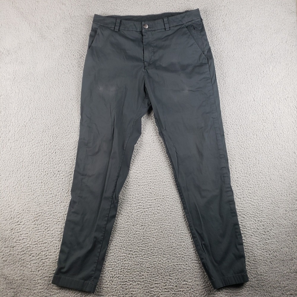 Lululemon‎ Commission Pants Mens 32 (32x31) Gray Stretch Activewear
